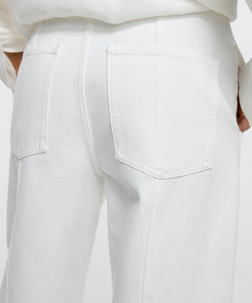 Masimodutti Stitch Detail Barrel Fit Jeans