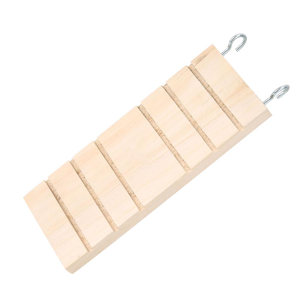 Pet Wooden Ladder Hamster Bird Stand Platform Toy Rest Board Perches Cage