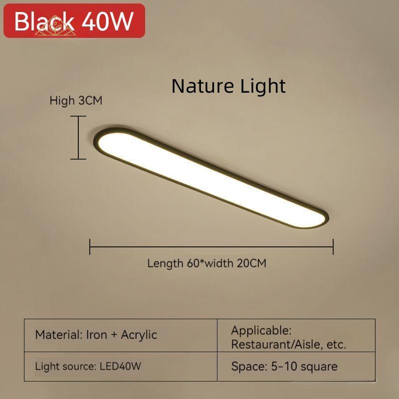 Household LED Ceiling Light Modern Minimalist Strip Cloakroom Aisle Balcony Light Corridor Hallway Nordic Master Bedroom Lights