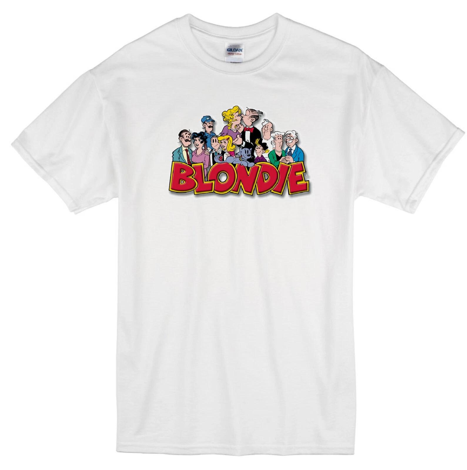 

BLONDIE DAGWOOD BUMSTEAD CARTOON COMIC BOOK STRIP TV FAMILY RETRO WHITE T-shirt XL