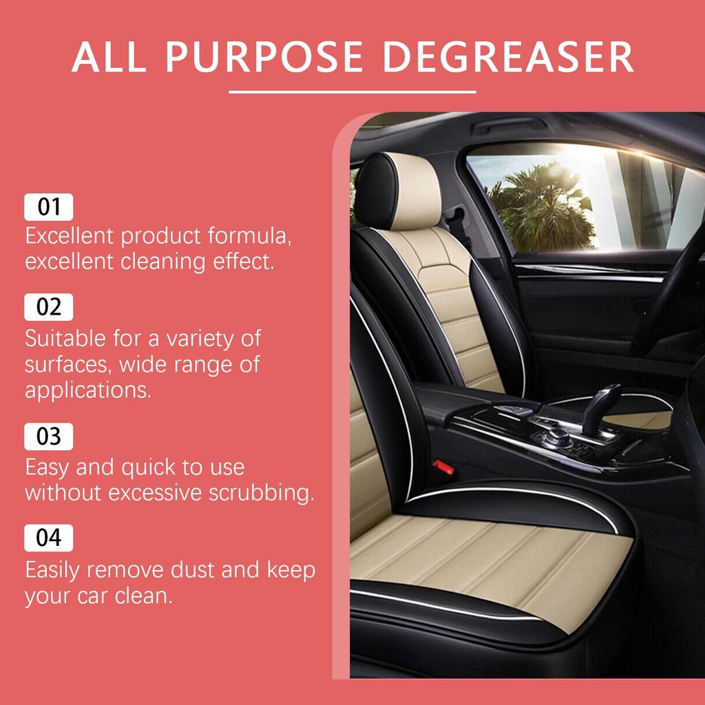 120ml Automotive Multi-Purpose Cleaner Fabric Seat Steering Wheel Wheel Interior and Exterior Stain Cleaner