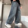 Boys' 2025 Fleece-Lined Loose Jeans - Trendy Autumn/Winter Pants for Big Boys