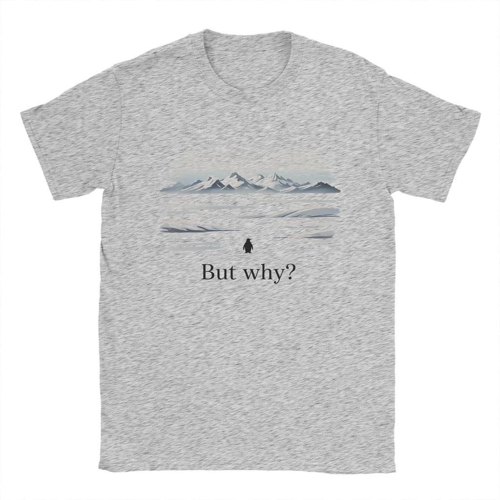 But Why    Nihilist Penguin Tee  TShirt Summer  100 Cotton TShirts For Couple Novelty Tshirt Short Sleeve Y2K Funny Clothing