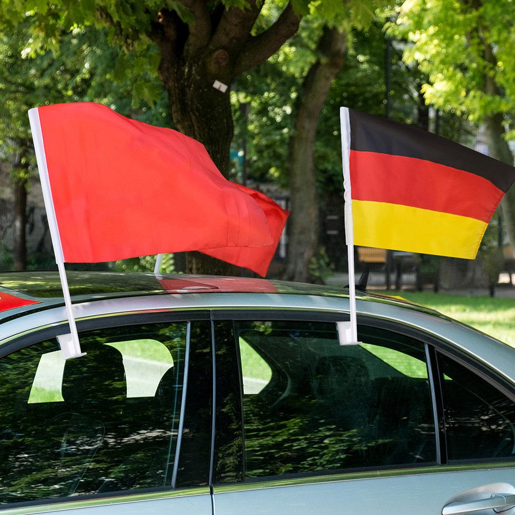 

12Pcs Vehicle Flagpole Holder Plastic Clip Designed Car Flag Rod Compact Travel Outdoor Flag Holder Flagpole Vehicle Supply 44X4.5X2.7CM