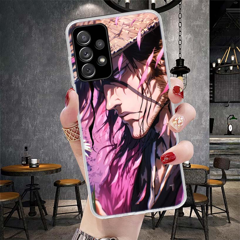 Bleach Kyoraku Shunsui Soft Phone Case For Samsung Galaxy A12 A22 A32 A52 A72 A02S A51 A50S A71 A70 A31 A20S Note 20 Ultra S10 A