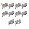 10Pcs KV121 Push-in Quick Terminal Block Din Rail Connector Universal Compact Fast Electrical Connector Stable Equipment Operation Terminal Block
