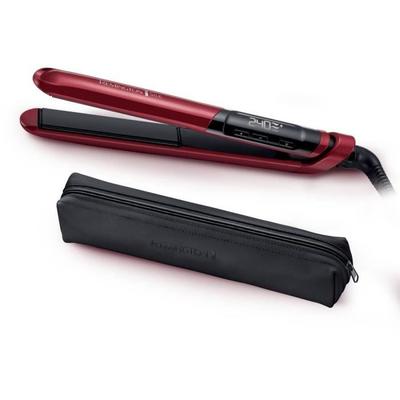 Σίδερο μαλλιών - REMINGTON - S9600 SILK - 240° C - Γρήγορη θέρμανση - Turbo - Θήκη ταξιδιού - Κόκκινο
