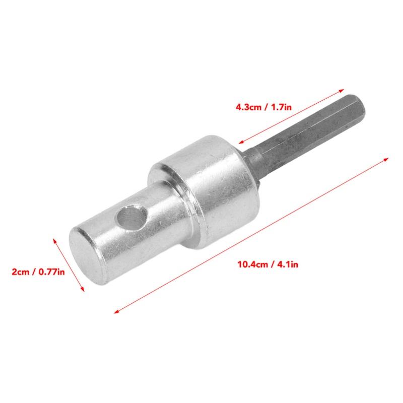Auger Adapter 1 To 3 Drill Adapter Carbon Steel Round Chuck 2 Pits 2 Slots Garden Auger Drill Connector Garden Tools