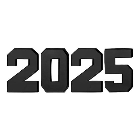 

4 шт. 2025 картонная коробка с цифрами, заполняемый лоток для колбасных изделий, конфет, закусок, набор для вечеринки по случаю Нового года, выпускного, юбилея, дня рождения чёрный