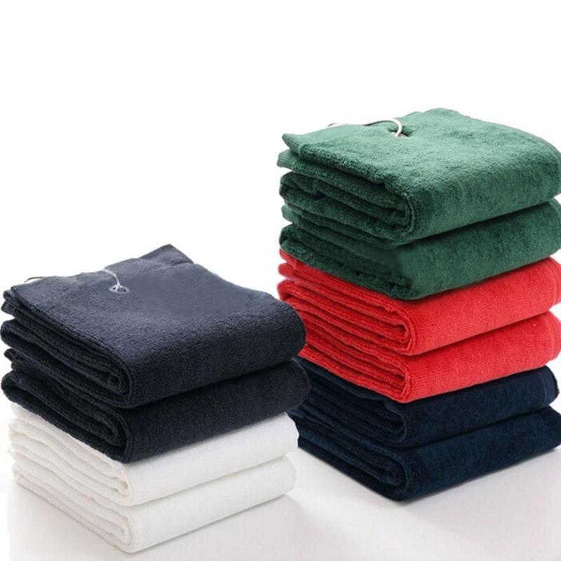 Golfs Towel Soft Cotton Wipe Cleaner Golfs Head Cleaning Cloth with Carabiner Buckle Hook Clip Golfs Club Wiping Cloth