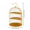 Birdcage Dessert Rack Decorative Cake Stand Metal 3Tier for Hosts, Culinary