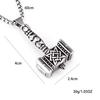 Retro Viking Thor's Hammer Stainless Steel Pendant Necklace