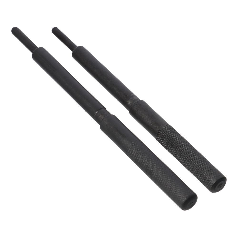 2 Pcs Dia: 5mm and 5.5mm Engine Valve Guide Tool Metal Dark Gray Grinding Stick Lapping Tool
