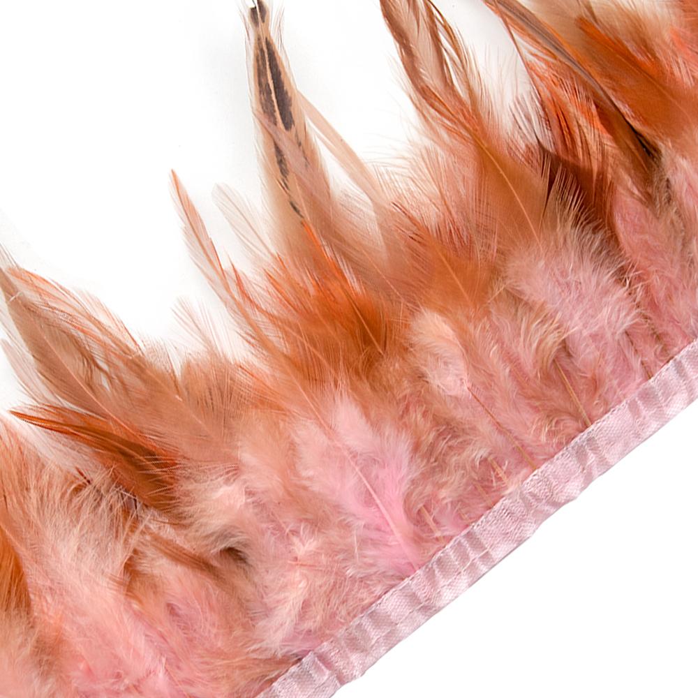 1M 5M 10Meters Dyed Colorful Rooster Chicken Feathers Trim 8-12CM Soft Plumes Ribbon Fringe for Wedding Dress Sewing Decoration