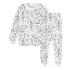 Kinder DIY ausmalbares Graffiti Pyjama-Set. Hautfreundliche, atmungsaktive Baumwolle, ungiftige Pigmente. Fördert praktische Fähigkeiten Für Kinder