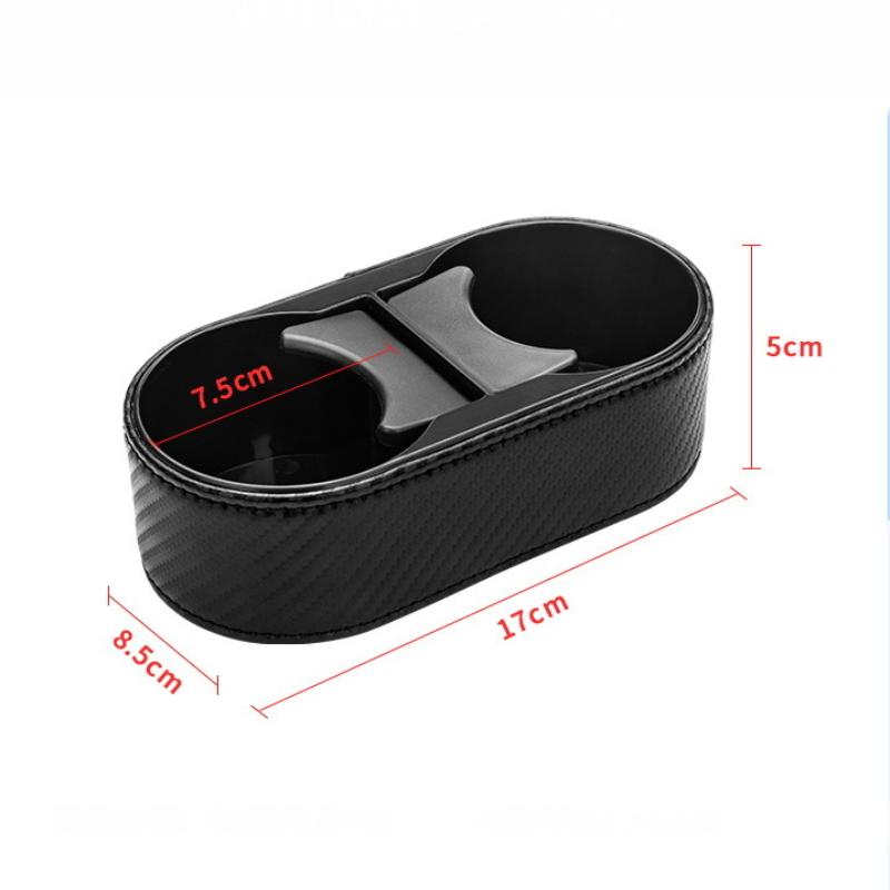 Car Dual Cup Holder Multifunctional Phone Mount Anti-Slip Storage Organizer Ideal for Family Travel Commuting