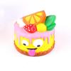 Soft Non-Toxic Strawberry Cake Squeeze Toy Simulated Food Stress Relief Fidget Toy for Boys Girls Birthday Gift