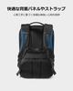 Tomtoc Travel Backpack, Large Capacity 38L, Carry-on Size, Men's, Multifunctional, Fits 17.3-inch Laptop, Water-Repellent, Perfect for Overseas and