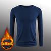 Men's Plush And Thick Warm Long-sleeved T-shirt Winter Round Neck Bottoming Shirt