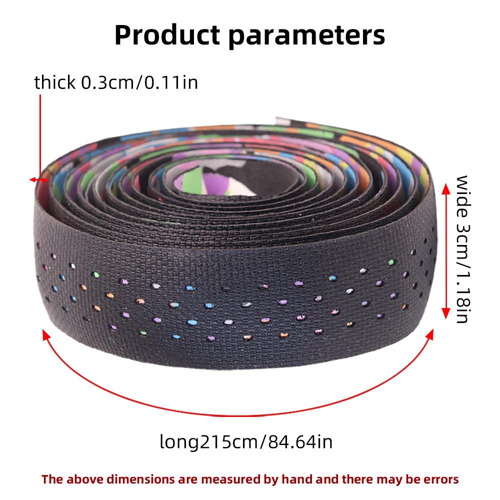 Road Bicycle Handlebar Tape Silicone Washable Non-Slip Comfort Durable Ergonomic Flexible Lightweight for Road Cycling Riders