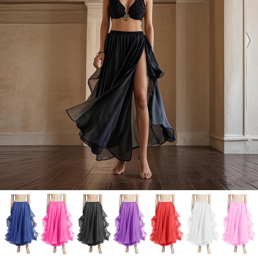 Tassels Shining Sun Skirt Show Costumes Dancing Skirt Belly Dance Skirt Spanish Skirt