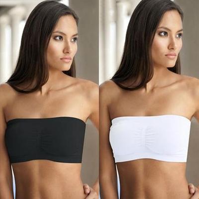 Mom Wear Summer Women's Seamless Strapless High Elastic Wrap Invisible Soft No Pad Tube Top Women's Gather Breathable Strapless Bra