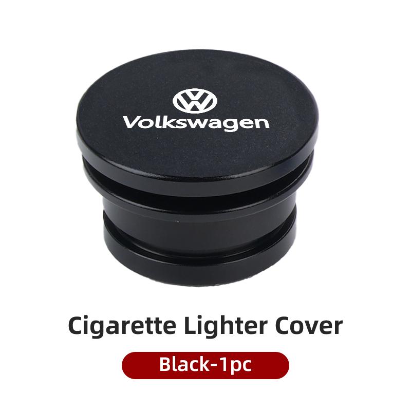 CUP1 Metal Car Cigarette Lighter Cover Decorative Cover DustProof Dust Cover Auto Accessories For VW GTI Polo Passat Scirocco Tiguan