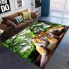 Tiger Animal Area Rug Carpet Wildlife Printed Indoor Floor Mat for Living Room Bedroom Soft Non-Slip Washable Doormat, Play Mat