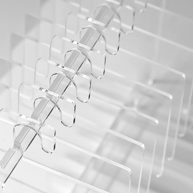 Ins Transparent Acrylic Hook Style Nail Art Display Rack Board Gel Color Works Sample Exhibition Tools