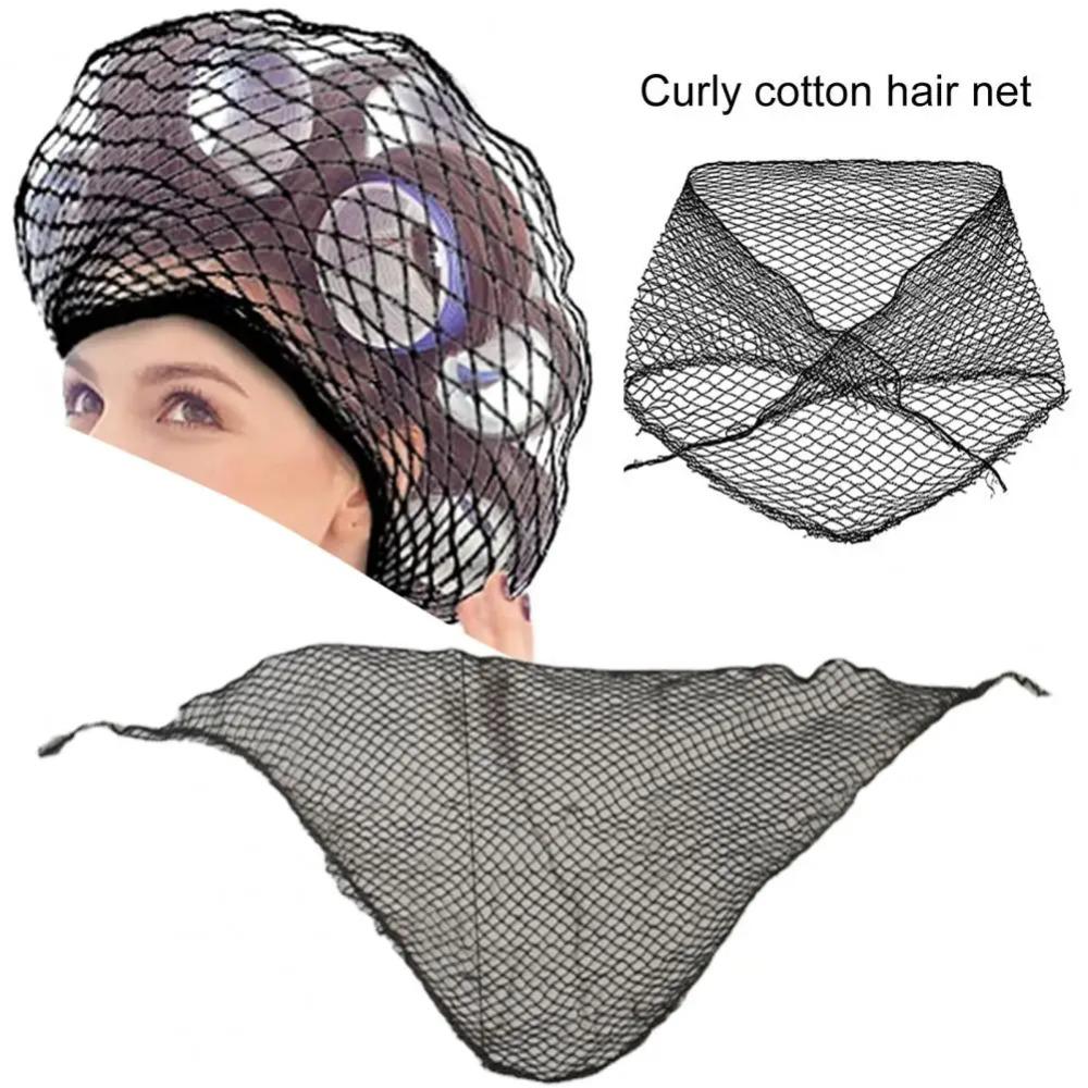 High Elasticity Crochet Hair Net Multipurpose Sleeping Triangle Hairnet Rollers Hairnet  Lady
