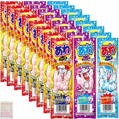 Coris Awa Ramune Cola Grape Soda 3 Types 8 Pieces 24 Pieces In Total Assortment of Cheap Sweets Ramune Snack Fukuro Okashi Tasting Comparison