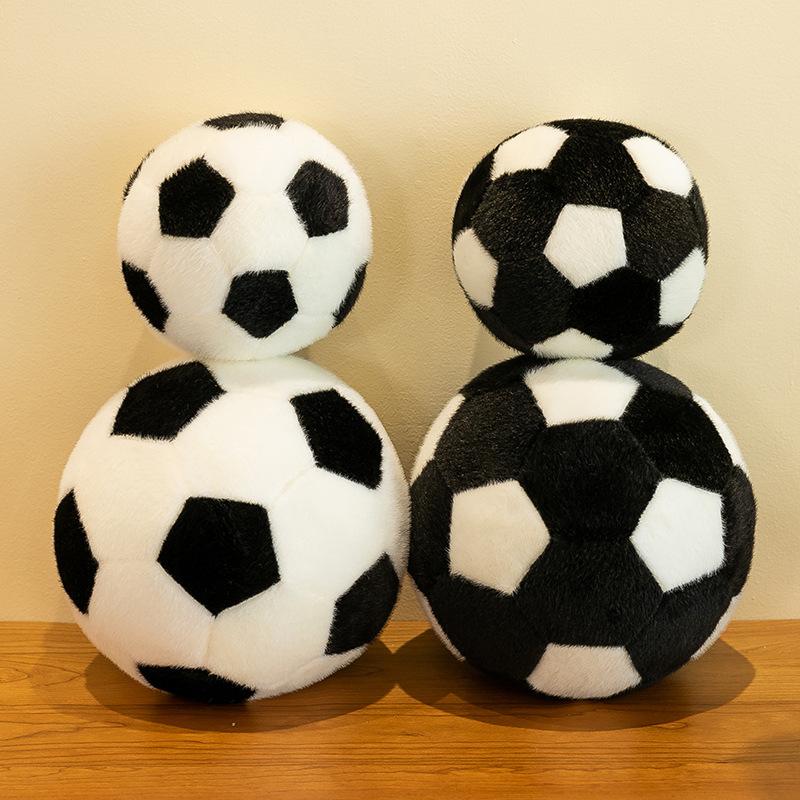 Snow Mink Football Plush Toy Children's Doll Round Pillow Grabber Doll Boy Holiday Gift