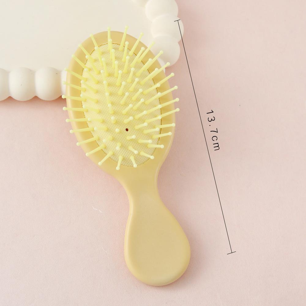 Mini Air Cushion Hair Brush Macaron Colored Portable Detangling Comb Custom Logo Hairbrush with Plastic Handle for Home Use