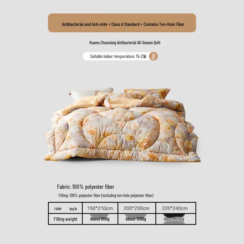 Mercury Home Textiles All-Season Anti-Mite Fiber Duvet