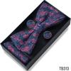 Classic Bowtie Bow Ties for Mens Butterfly Bowknot Pocket Square Cufflinks Suit Set Bussiness Accessories