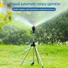 360° Rotating Retractable Lawn Sprinkler, Stainless Steel Irrigation System with Adjustable Tripod & Atomizing Nozzle for Garden