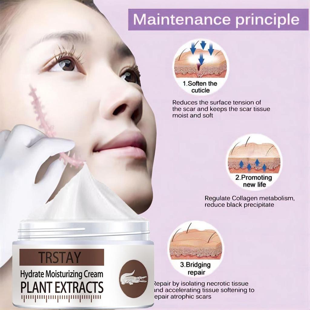Anti-wrinkle Cream Lightens Scars, Improves Damaged Skin, Tightens Skin, Lightens Scars, and Makes Skin Elastic and Shiny