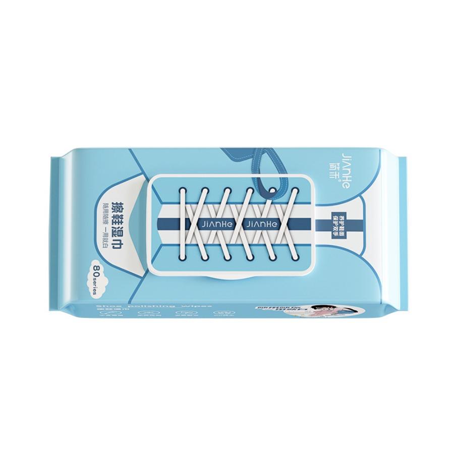 12/30/80/64 szt./worek Mokre chusteczki do czyszczenia butów Nabłyszczające Usuwanie plam Bez wody do mycia Nie pozostawiają śladów Sportowe / Skórzane Buty zimowe Białe Chusteczki do pielęgnacji butów