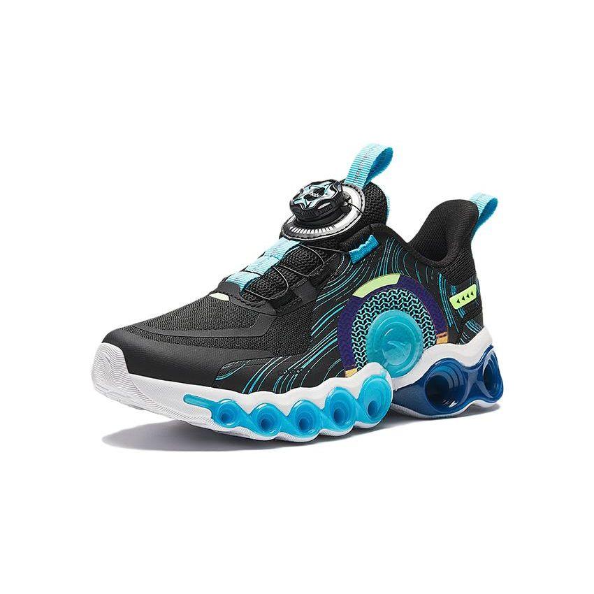 Anta Kids Energy Ring 9.0 Comfortable Non-Slip Wear-Resistant Low-Top Running Shoes Kids Running Shoes Black Blue 312345580-E