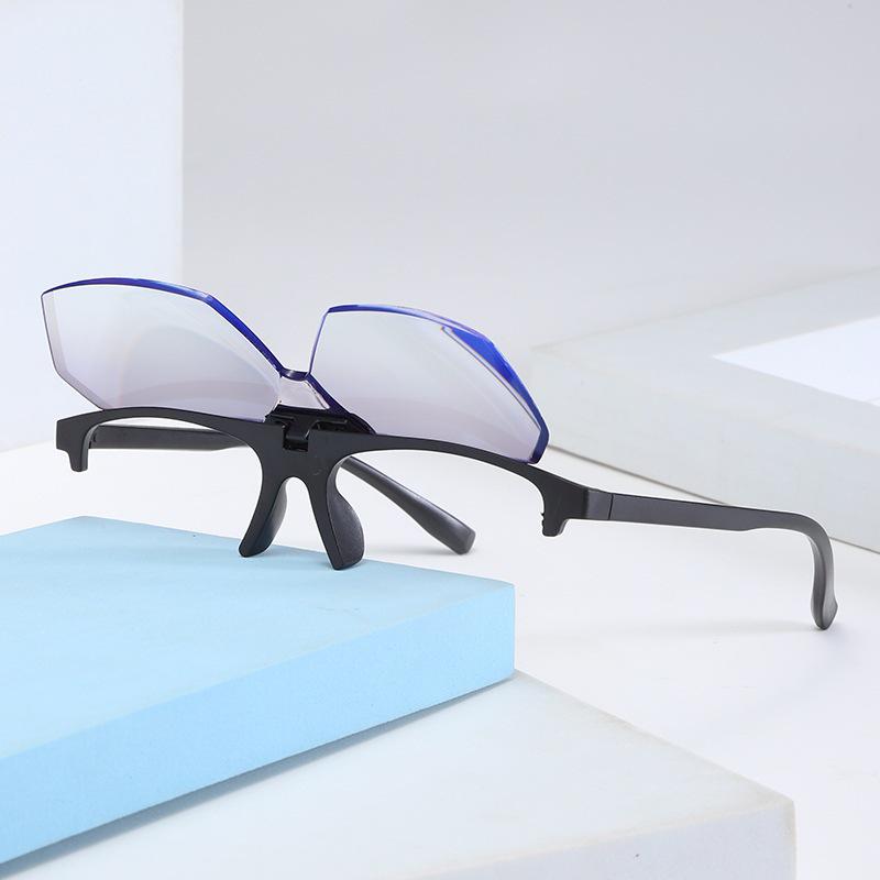Unisex Flip-Top Reading Glasses for Far and Near Sightedness, Ideal for Driving and Walking, Perfect for Presbyopia.