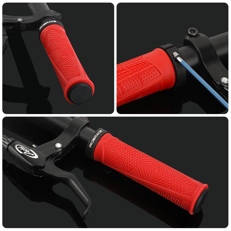 Bicycle Handlebar Grips Anti-Skid Shock-Absorbing Mountain Bike Handlebar Cover Ergonomic Comfortable Rubber Cycling Accessories