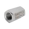 Stainless Steel 304 Metric Extension Fitting: Female M12X1.5 Thread To Female M12X1.5