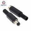 DC Female Male Power Plug 5.5mm X 2.1mm Male Female Jack Socket Adapter Connectors Set For DIY Projects Connector