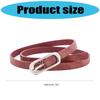 Women’s Soft PU Waist Belt Adjustable Waistband Strap Slim Design Lightweight Accessory For Jeans Dresses Skirts