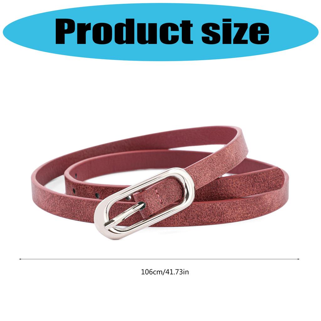 Women’s Soft PU Waist Belt Adjustable Waistband Strap Slim Design Lightweight Accessory For Jeans Dresses Skirts