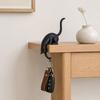 Yousheng 2Pcs 3D Printed Cat Shaped Hook, Black And White Cute Cat Key Hanger, Decorative Ornaments for Cat Lovers, Creative Home Decor Wall Shelf