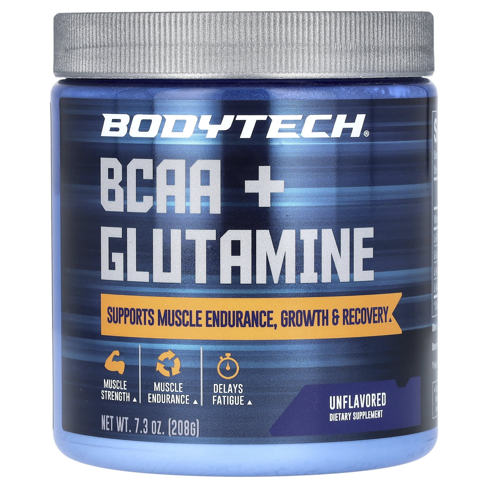 

BodyTech, BCAA + Glutamine Powder, Unflavored, 7.3 oz (208 g)