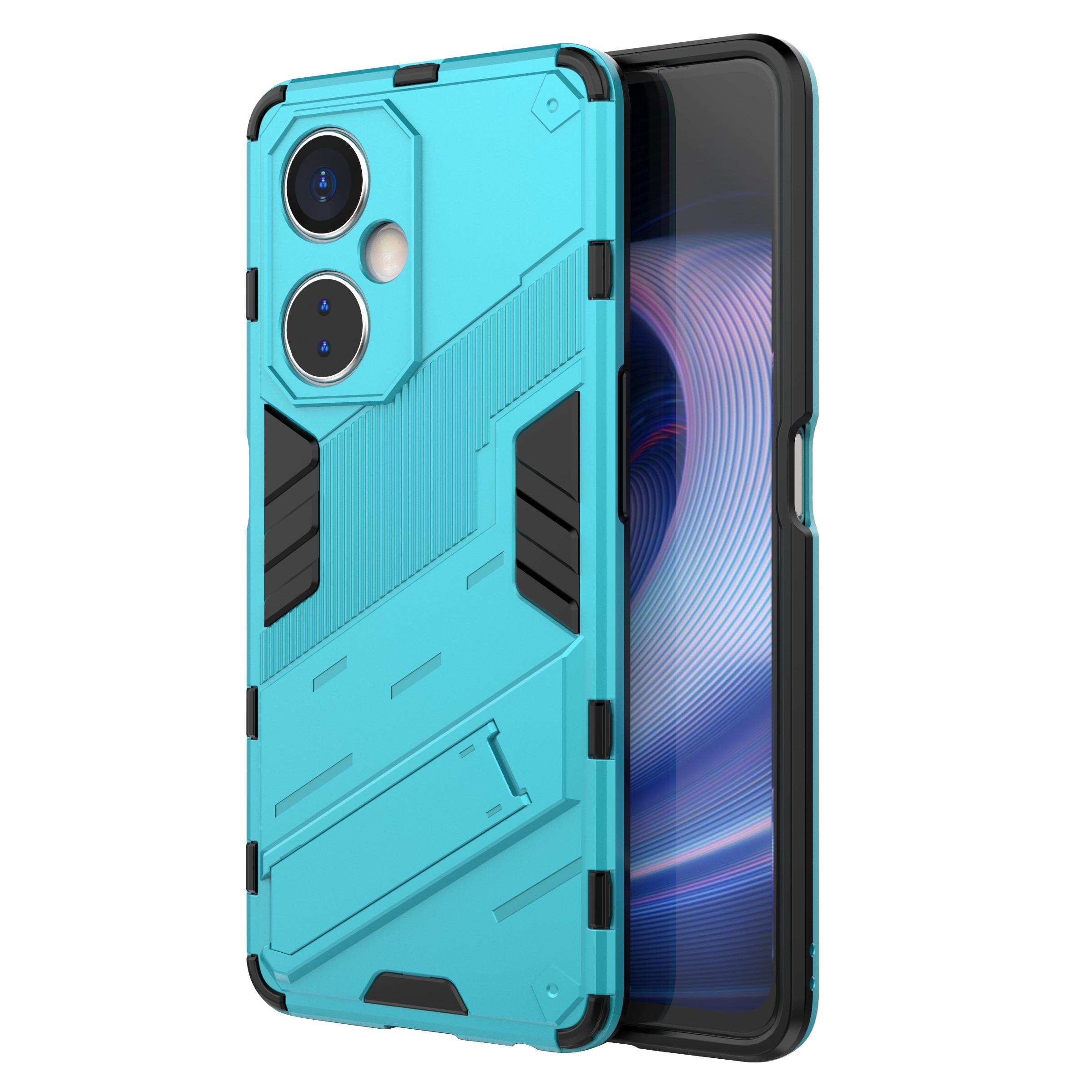 

For OnePlus Nord CE 3 Lite 5G/Nord N30 5G Kickstand Phone Case TPU+PC Anti-Scratch Back Cover Baby Blue