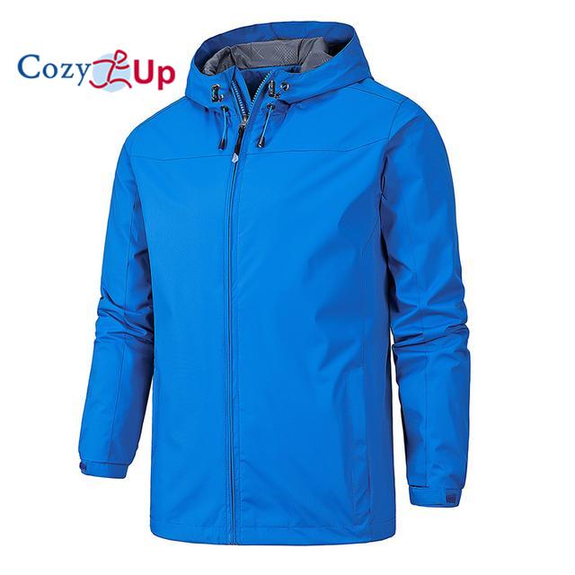 Cozy Up Men Outdoor Jacket Hooded Windbreaker Jacket Windproof and Waterproof Outdoor Windbreaker Jacket Men 6 Colors Available