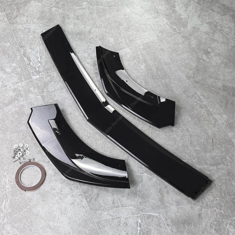 Maxton Style Front Bumper Lip Spoiler Splitter For Mercedes W204 S204 C63 AMG/AMG-line 2011-2014 Facelift Bodykits Tuning